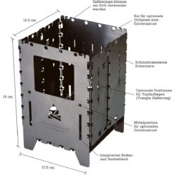 Bushcraft Essentials Bushbox XL Titanium - HOBO Kocher -Trangia Geschaft bushcraft essentials bushbox xl titanium hobo kocher bce 037 2