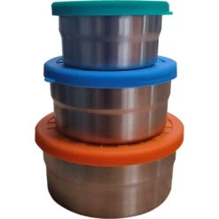 ECOlunchbox Seal Cup Trio - Edelstahl-Silikon-Dosen-Set
