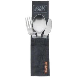 Esbit Titanium Cutlery Set Short - Besteckset -Trangia Geschaft esbit titanium cutlery set short besteckset esb tc3ti 1