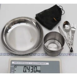 GSI Glacier Stainless Steel 1 Person Set - Geschirrset -Trangia Geschaft gsi glacier stainless steel 1 person set geschirrset 61381 3