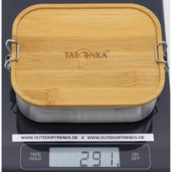 Tatonka Lunch Box I Bamboo 800 Ml - Edelstahl-Proviantdose -Trangia Geschaft tatonka lunch box i bamboo 800 ml edelstahl proviantdose stainless tat 4204 000 3